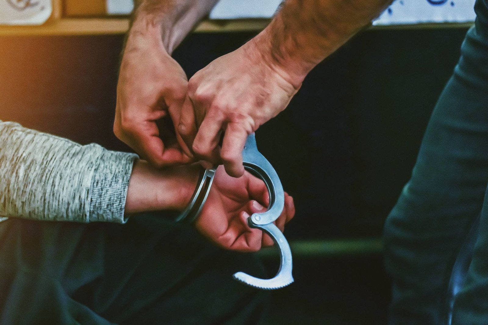 A Man in handcuff